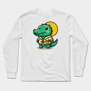 Cute Crocodile Long Sleeve T-Shirt